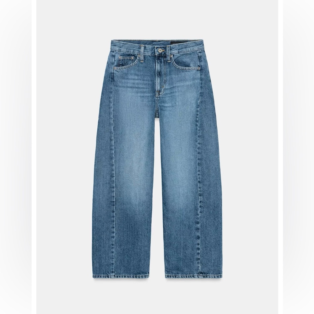 ZW Collection Mid-Rise Ankle Relaxed Jeans - Mid-Blue - Picture 5 of 6